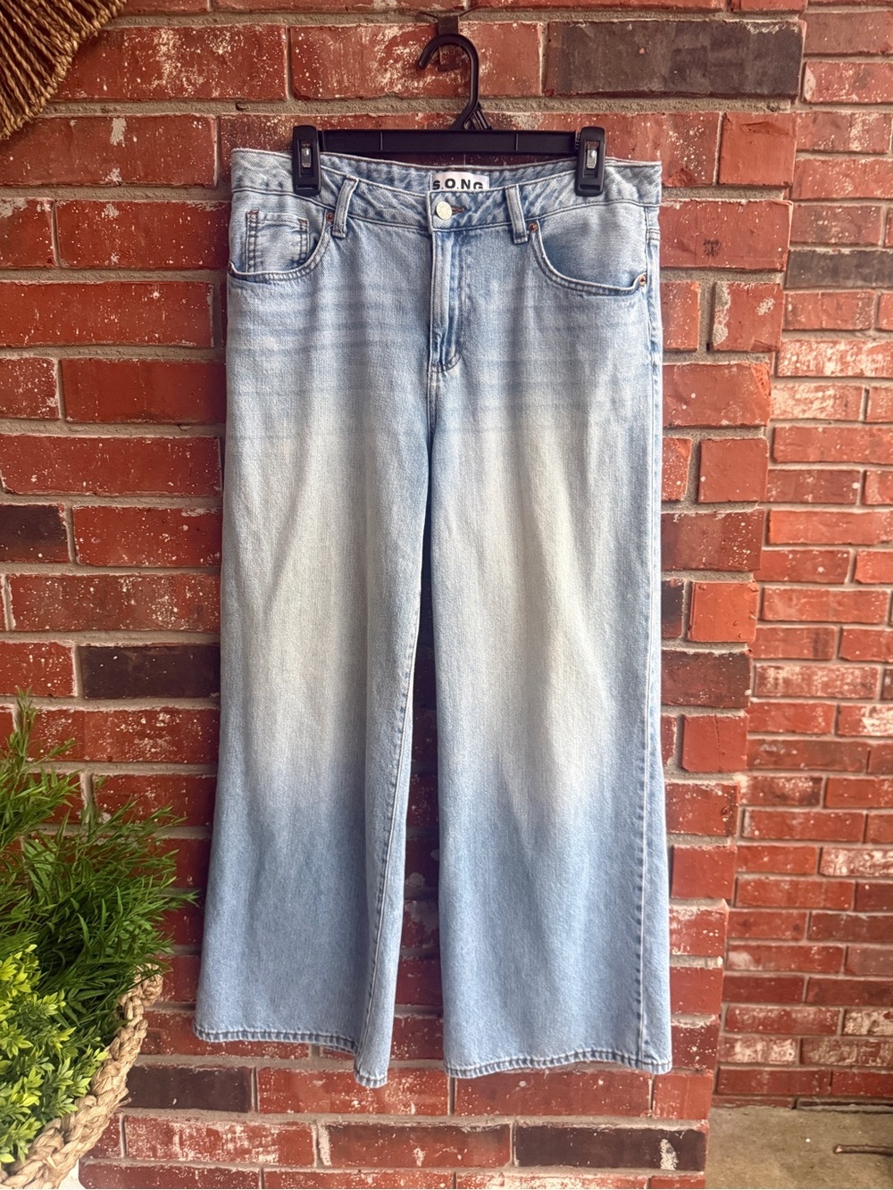 S.O.N.G Light Blue Wide Leg Jeans